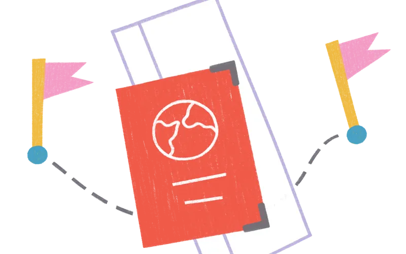 Passport and Ticket Image